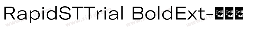 RapidSTTrial BoldExt字体转换